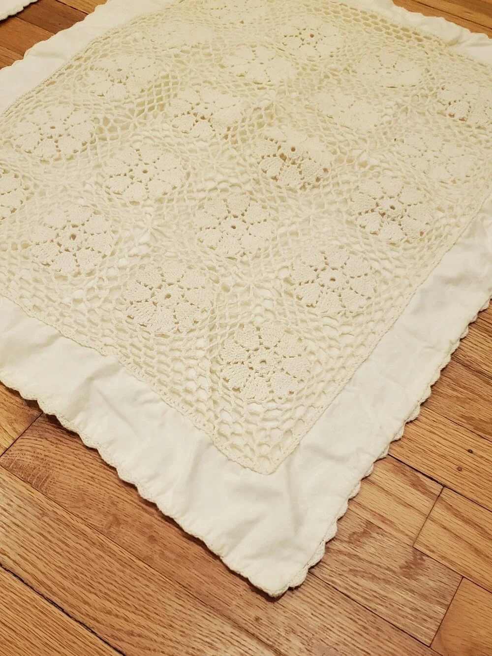 Cream Crochet Large Pillow Covers